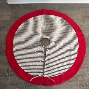 Red and White Striped Tree Skirt - Wondershop